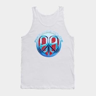 PeaceLoveHarmony.ONE faded Tank Top